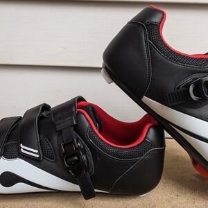 Peloton Cycling Shoes Mens 13 Black White PL-SH-B-47 Cleats Synthetic